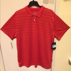 NWT Men’s XL Red Authentic Nike Dri-Fit Golf Shirt
